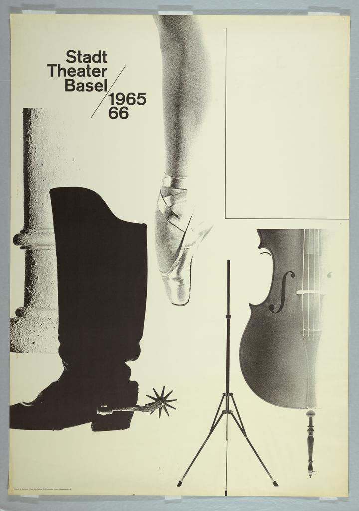 1965/66 Stadttheater Basel [Poster for the 1965-66 Season of the City Theater, Basel]