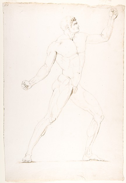 Study of a Nude Man in Profile turned to the Right