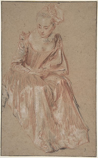 Seated Woman Holding a Fan