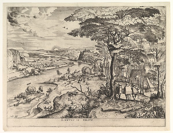 Euntes in Emaus (Landscape with Pilgrims at Emmaus), from "The Large Landscapes"