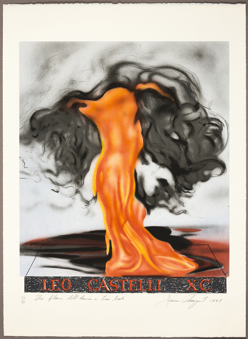 The Flame Dances on Leo's Book